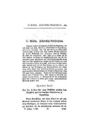 Historische Nachrichten