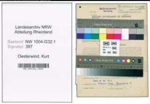 Entnazifizierung Kurt Oesterwind , geb. 25.04.1915 (Angestellter)