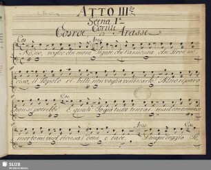 [Recitativo] Atto III, Scena 1: No voglio che mora