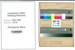 Entnazifizierung Maria Schoeppner , geb. 01.10.1921 ()