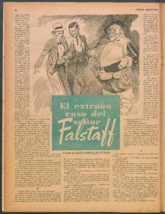 El extraño caso del señor Falstaff : Cuento por Raúl González Tuñón