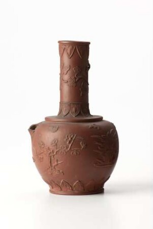 Flasche, Yixing-Porzellan, 18. Jahrhundert