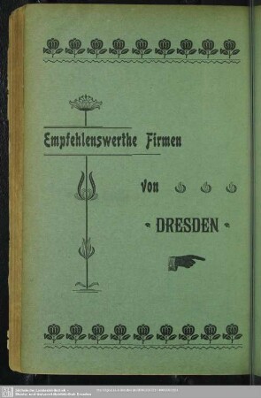 Anzeigen : Empfehlenswerthe Firmen von Dresden