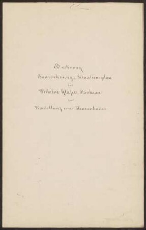 Gläser, Gottlob, Schuhmacher Ausbau des Dachstockes und Wohnhausanbau