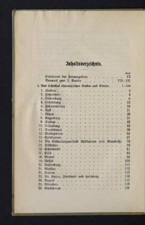 X-XII Inhaltsverzeichnis