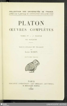 T. 4, Partie 2: Le banquet