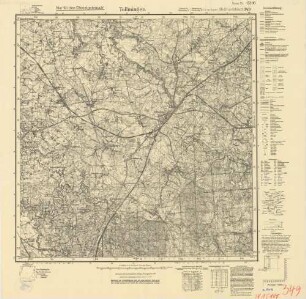 15100 (alte Nr.: 349) Tollmingen, Meßtischblatt (4cm - Karte)