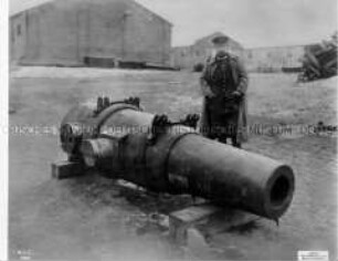 Japanisches Festungsgeschütz in der Festung Grodno