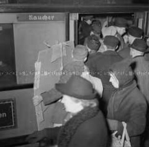 Auf einem Berliner U-Bahnhof