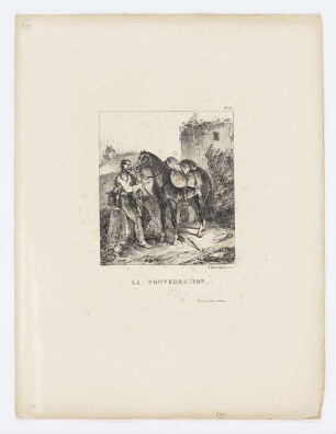 La conversation, Blatt 13 der Folge "Lithographisches Album"