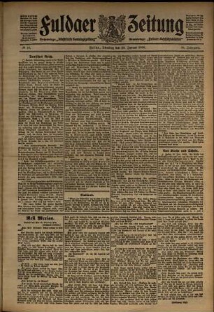 Ausgabe vom Dienstag, den 28. Januar 1908.