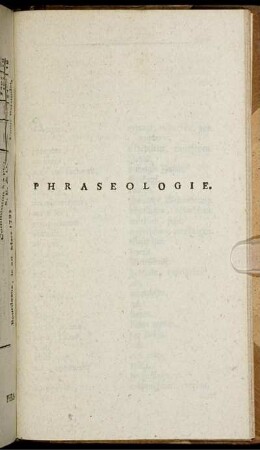 Phraseologie.