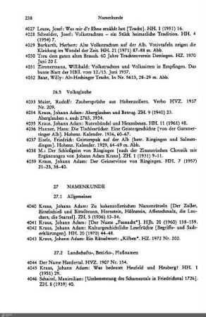 27 Namenkunde