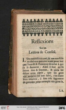 Lettres de Conseil