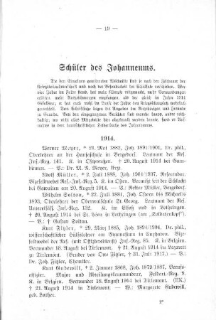 Schüler des Johanneums.