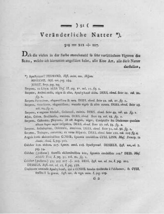 Veränderliche Natter.