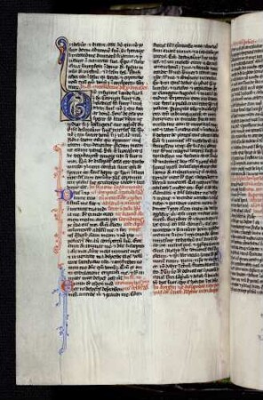 Bewohnte Initiale : D(ixit insipiens in corde suo), Drache