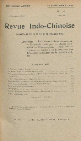 15 Septembre 1906. No. 41