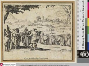 [Jesus bei den Pharisäern; Il s'entretient avec les Pharisiens, tandis que ses disciples marchent à travers les blés et en cueillent les épis]