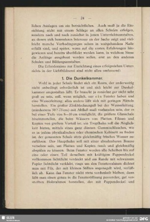 1. Die Dunkelkammer