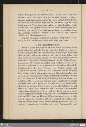 1. Die Dunkelkammer