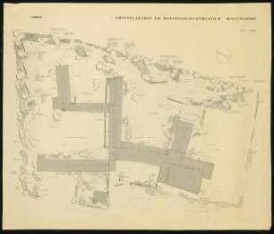 Grünflächen am Max-Planck-Gymnasium, Düsseldorf: Lageplan mit Gartenplan 1:200