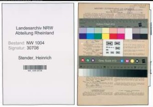 Entnazifizierung Heinrich Stender , geb. 16.05.1889 (Gelderheber)