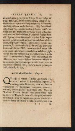 Locus ab Adiunctis. Cap. 9.