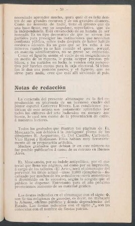 Notas de redacción