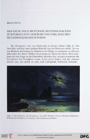 27: Das kaum noch Sichtbare sichtbar machen : zum Faraglioni-Gemälde von Carl Blechen im Nationalmuseum Posen