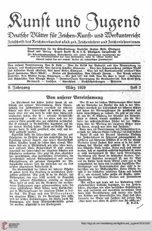 Heft 3 (März 1929)
