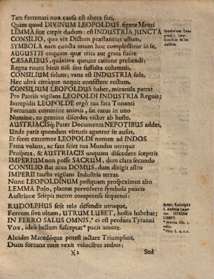 Tuba Augustana : Symbolum Vivat Joseph: I. Rex Rom.
