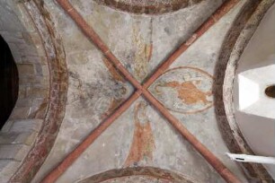 Christus als Weltenrichter und Maria und Johannes der Täufer als Fürbitter