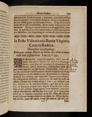 633-665, In Festo Visitationis Beatae Virginis