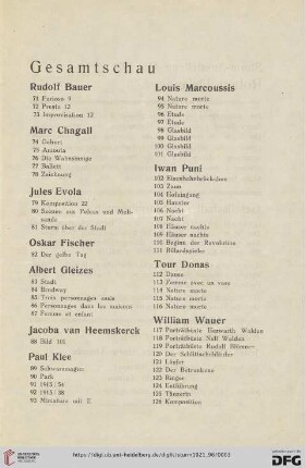 Paul Klee (Nr. 89-93)