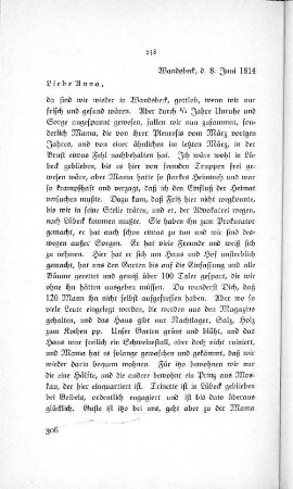 238 Wandsbeck, d. 8. Juni 1814