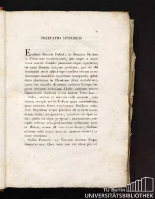 Praefatio Editorum