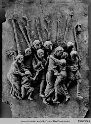 Bronzetür mit Szenen aus dem Leben Christi : Der Judaskuss