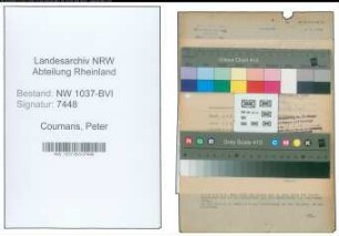 Entnazifizierung Peter Coumans , geb. 18.11.1909 (Kaufmann)