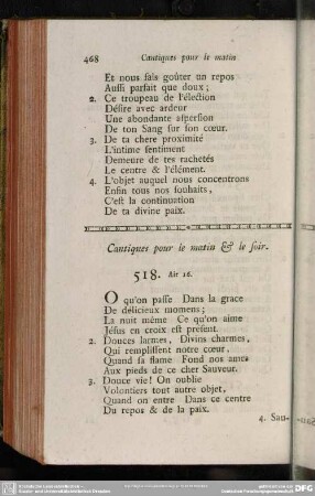 Cantiques pour le matin & le soir