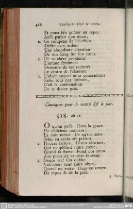 Cantiques pour le matin & le soir