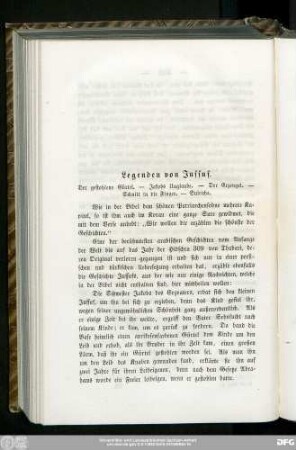Legenden von Jussuf.