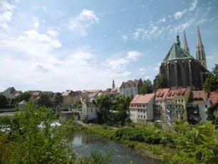 Görlitz: Altstadt mit Dom St. Peter und Paul, Waidhaus und Rathausturm