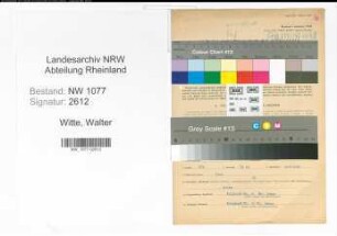 Entnazifizierung Walter Witte , geb. 06.02.1918 (Polizist)