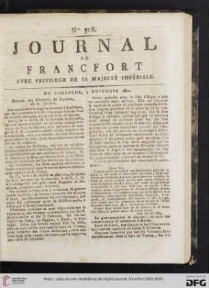 Novembre (Nro. 306 - Nro. 334)