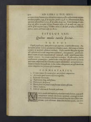 Titulus XXII. Quibus modis tutela finitur.