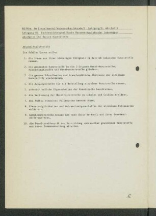 Abschnitt 08: Excurs Kunststoffe
