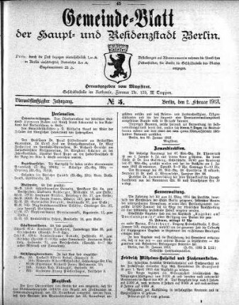 1913,5: No. 5, 2. Februar 1913