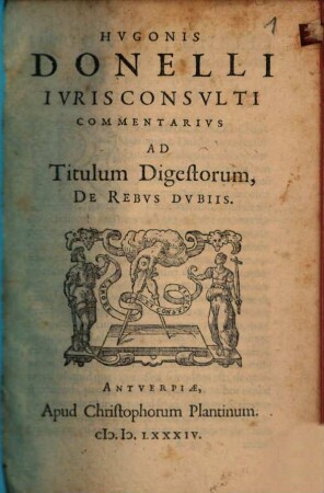 Commentarius ad titulum digestorum de rebus dubiis