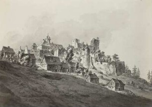 Frauenstein/Erzgebirge, Stadt, Schloss und Burgruine